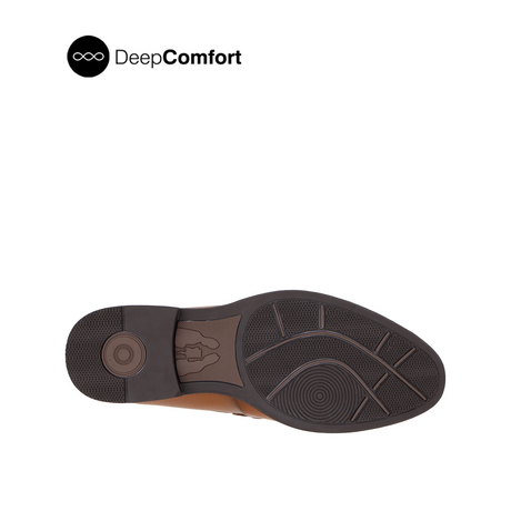 Raniel Metal Bit Men's Shoes- Tan Leather