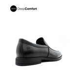 Raniel Slip On Men's Shoes- Black Leather