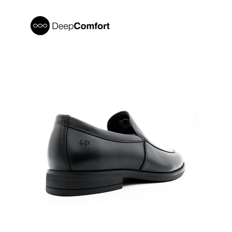 Raniel Slip On Men's Shoes- Black Leather