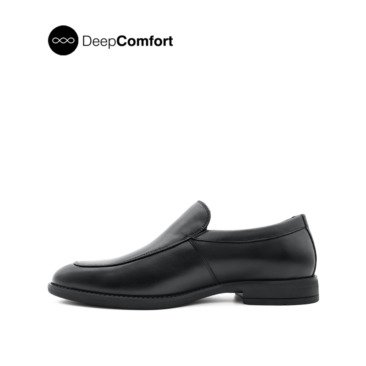 Raniel Slip On Men's Shoes- Black Leather