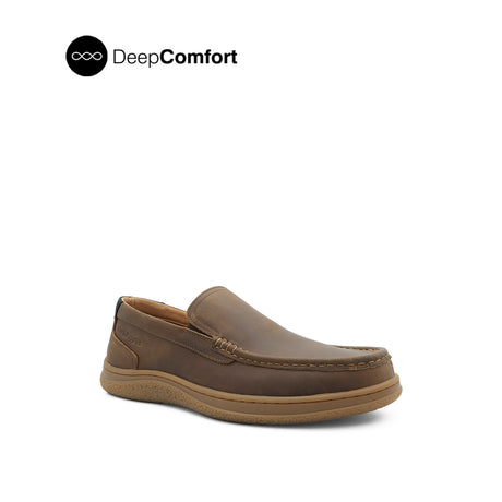 Russell Venetian Men's Shoes - Chestnut Brown Leather