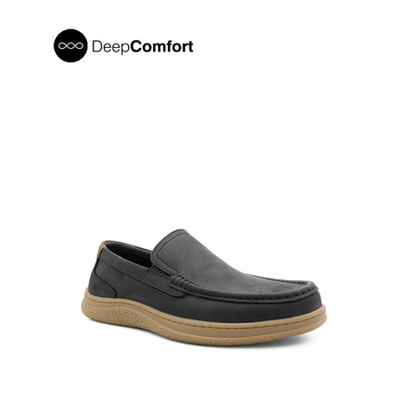 Russell Venetian Men's Shoes - Black Leather