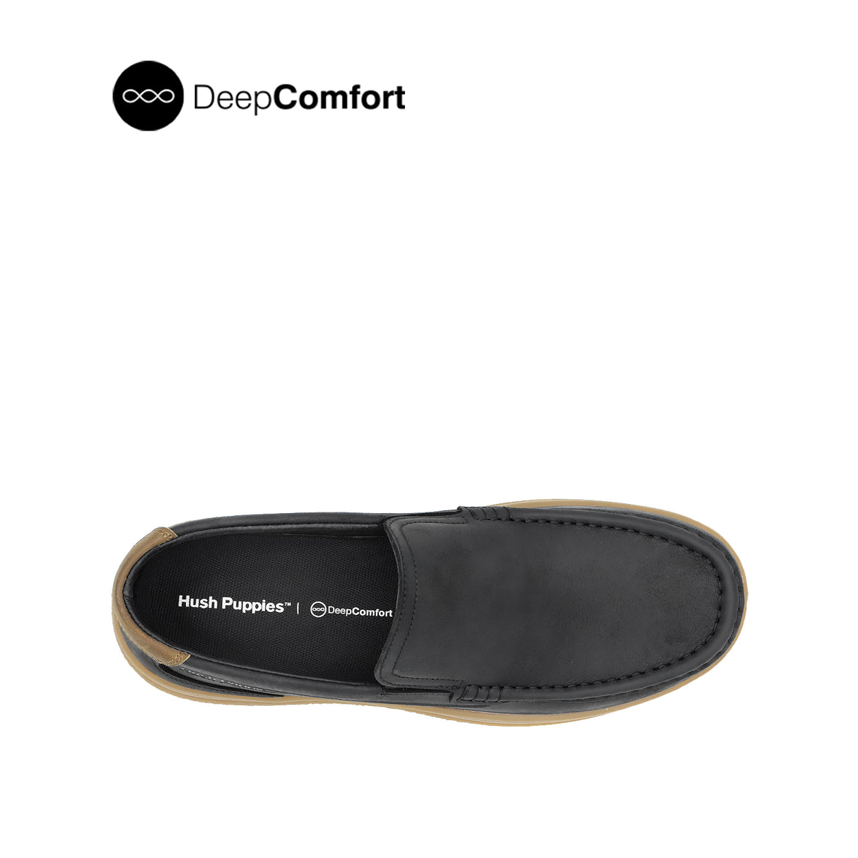 Russell Venetian Men's Shoes - Black Leather
