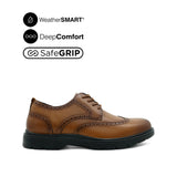 Milan Lace Up WT Men's Shoes - Tan Leather WP
