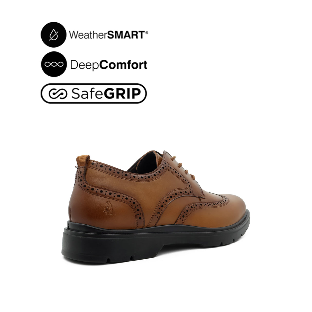 Milan Lace Up WT Men's Shoes - Tan Leather WP
