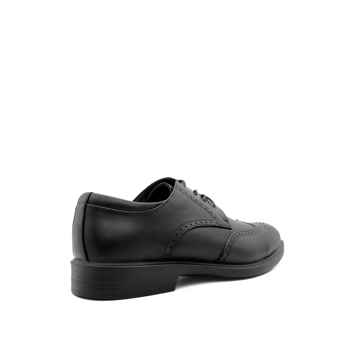 Samuel Wingtip Men's Shoes - Black Leather