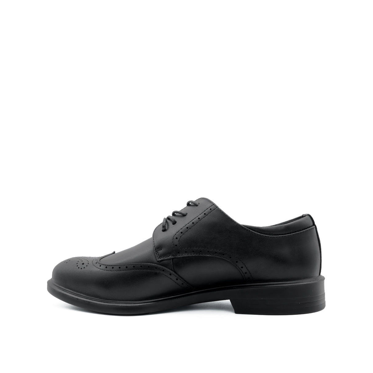 Samuel Wingtip Men's Shoes - Black Leather