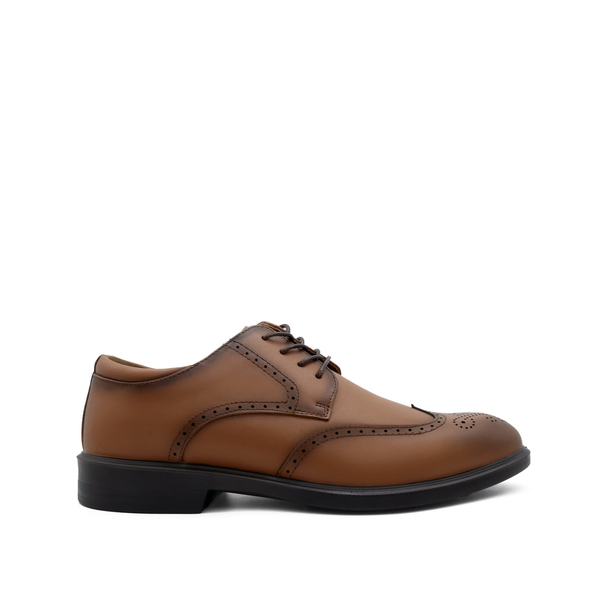 Samuel Wingtip Men's Shoes - Tan Leather
