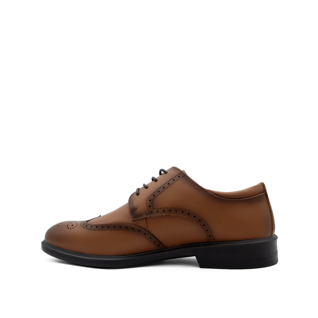 Samuel Wingtip Men's Shoes - Tan Leather