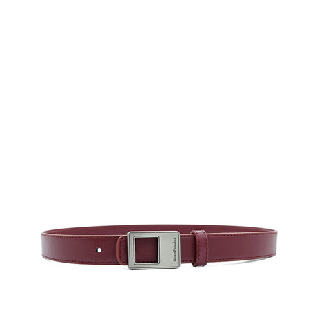 Jeslyn Flat Clip Women's Belt - Maroon