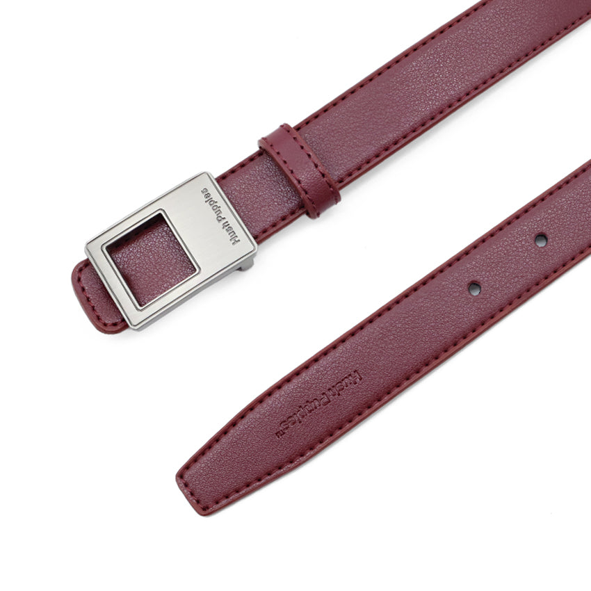 Jeslyn Flat Clip Women's Belt - Maroon