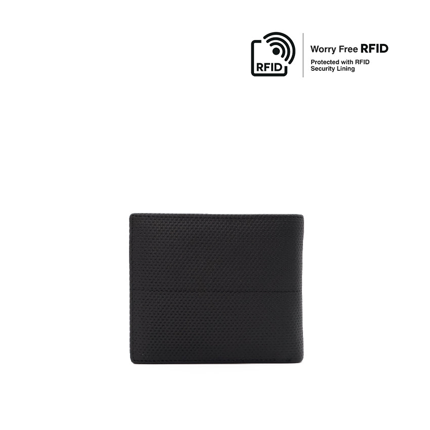 Germin Short Men's Wallet With Flip - Black