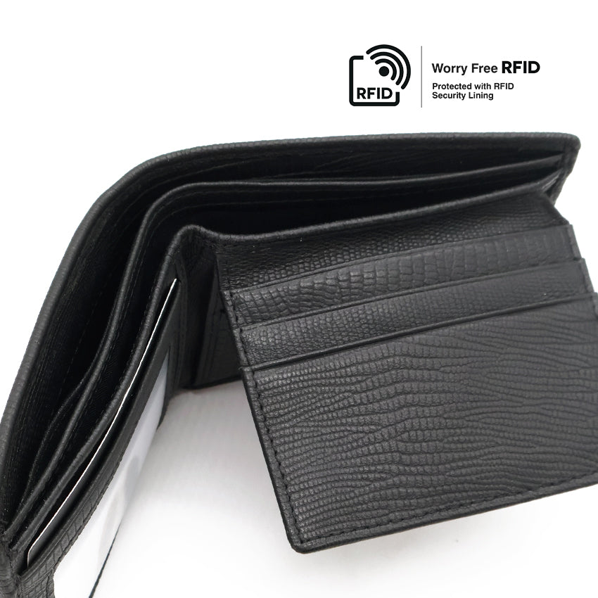 Gavin Short Men's Wallet With Flip - Black