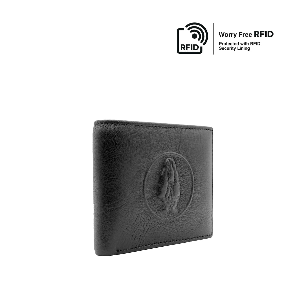 Stefon Short Wallet With Hidden Compartment Men's Wallet - Black