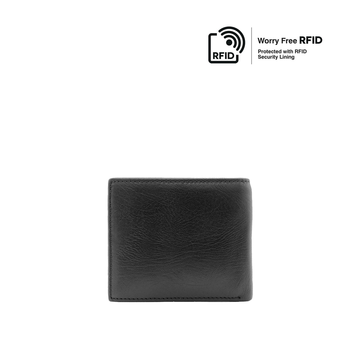 Stefon Short Wallet With Hidden Compartment Men's Wallet - Black