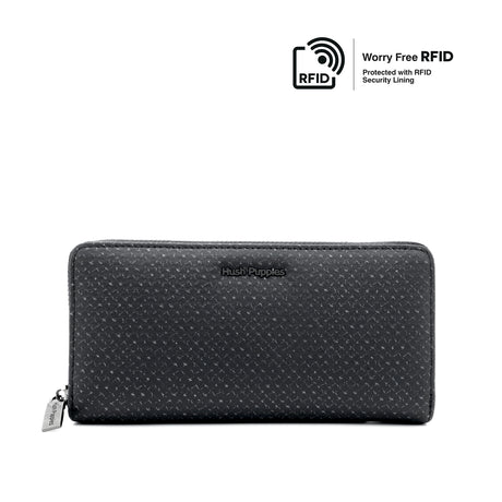Cannon Long Zip Wallet Men's Wallet - Black