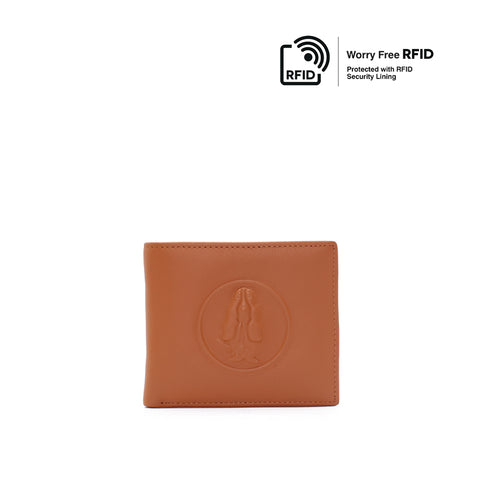 Geoffrey Short Men's Wallet With Flip - Brown
