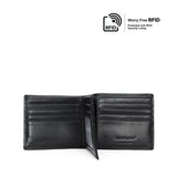 Raiden Short Men's Wallet With Flip - Black