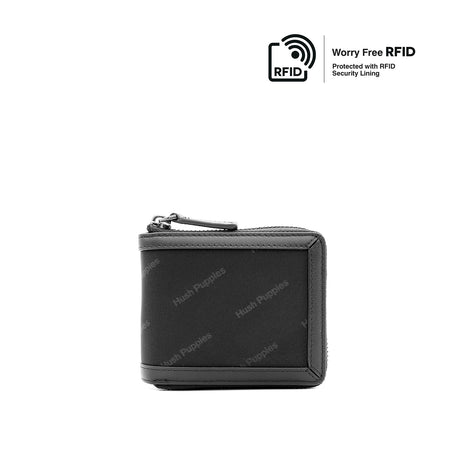 Stanford Zip Wallet With Flip Men's Wallet - Black