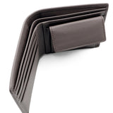 Sony Short Wallet With Coin Compartment Men's Wallet - Dark Brown
