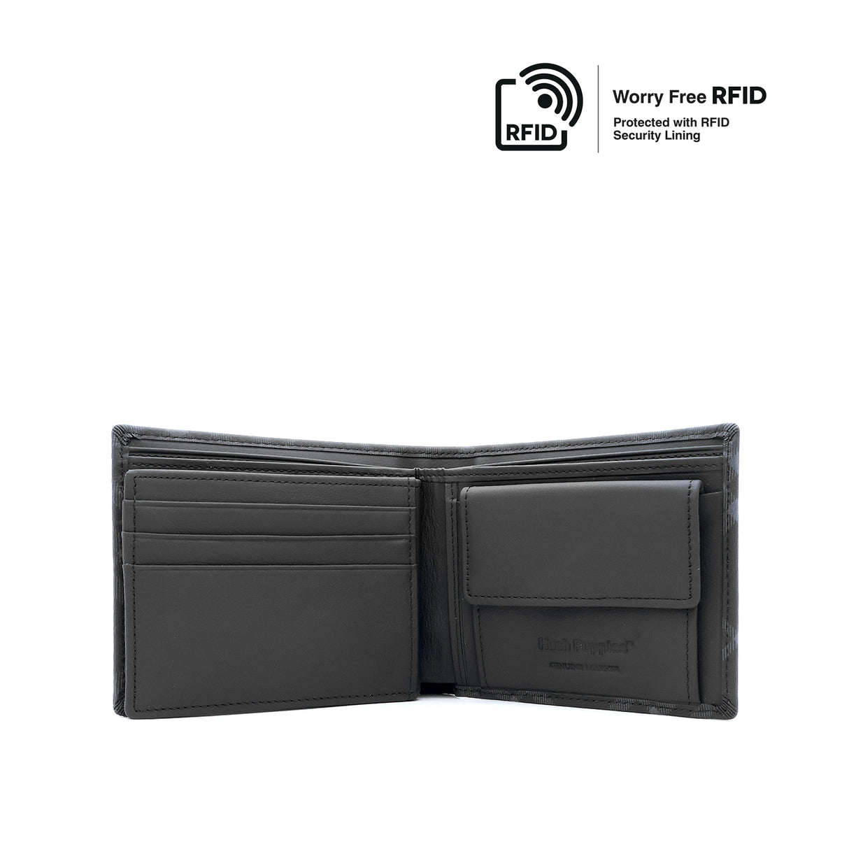 Chuck Short Wallet Flip Coin Men's Wallet - Black