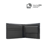 Chuck Short Wallet Flip Coin Men's Wallet - Black