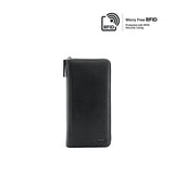 Reagan Long Zip Men's Wallet - Black