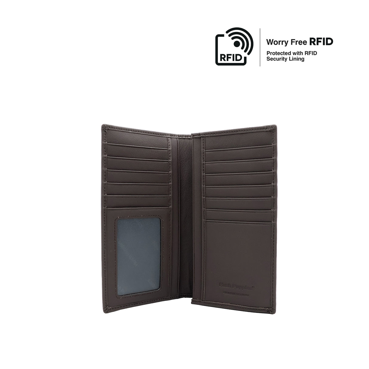 Sony Long Wallet Men's Wallet - Dark Brown