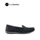 Nora Venetian Women's Shoes - Black Nubuck Leather