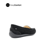 Nora Venetian Women's Shoes - Black Nubuck Leather