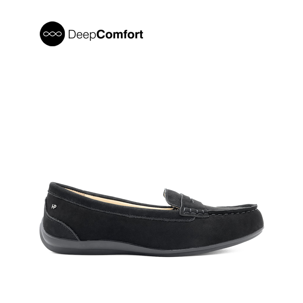 Nora Penny Women's Shoes - Black Nubuck Leather