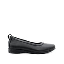 Sarita Slip On Women's Shoes - Black Coated Leather