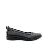 Sarita Slip On Women's Shoes - Black Coated Leather