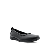 Sarita Slip On Women's Shoes - Black Coated Leather