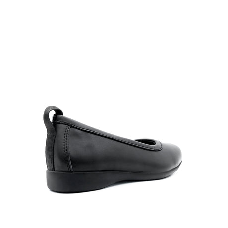 Sarita Slip On Women's Shoes - Black Coated Leather