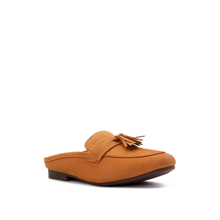 Essence Mule Women's Shoes - Tan Leather