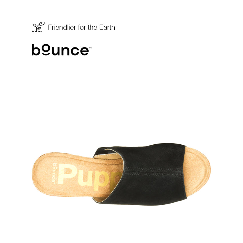 Poppy Slide  Women's Casual Sandals - Bold Black Nubuck
