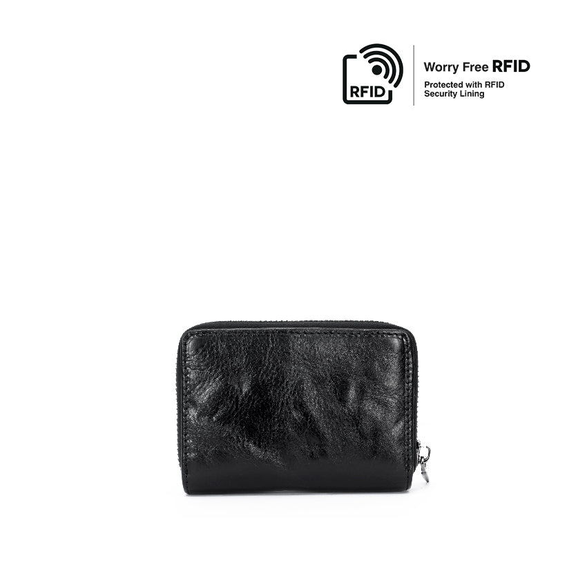 Raiden Card Holder Men's Wallet - Black