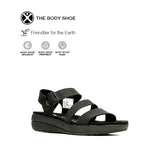 Breathe 3-Band Women's Sandals - Bold Black Knit