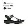 Dorri T-Band Women's Sandals - Bold Black Leather