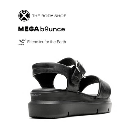 Uplift Qtr Strap Women's Sandals - Bold Black Leather