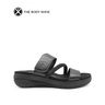 Breathe Braid Slide Women's Sandals - Bold Black Leather