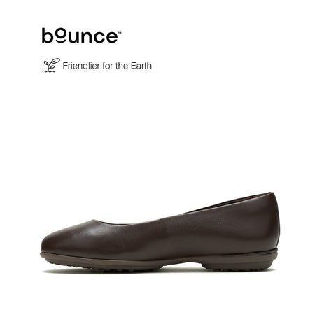 Alice Flat Women's Shoes - Dark Brown Leather