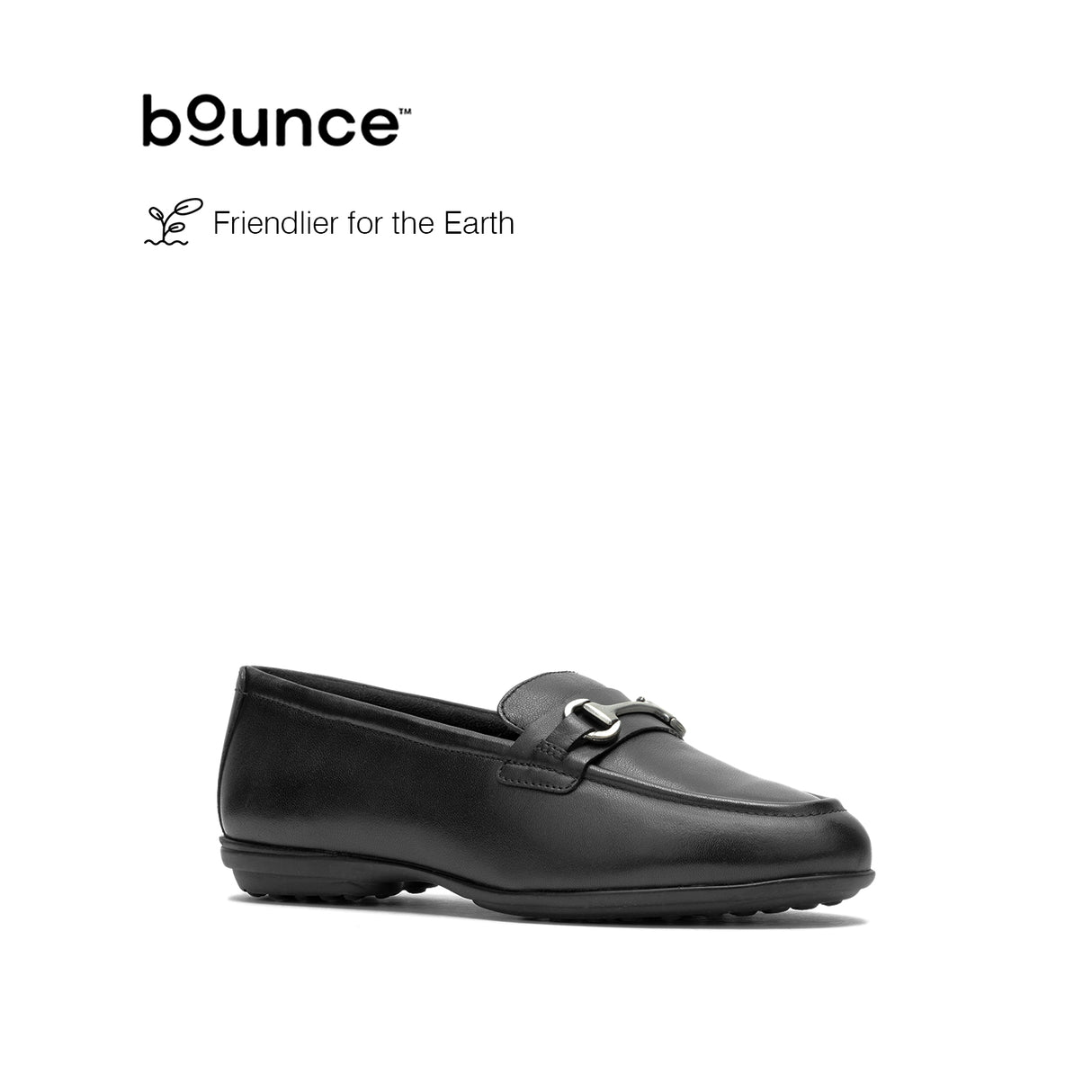 Alice Bit Loafer Women's Shoes - Bold Black Leather
