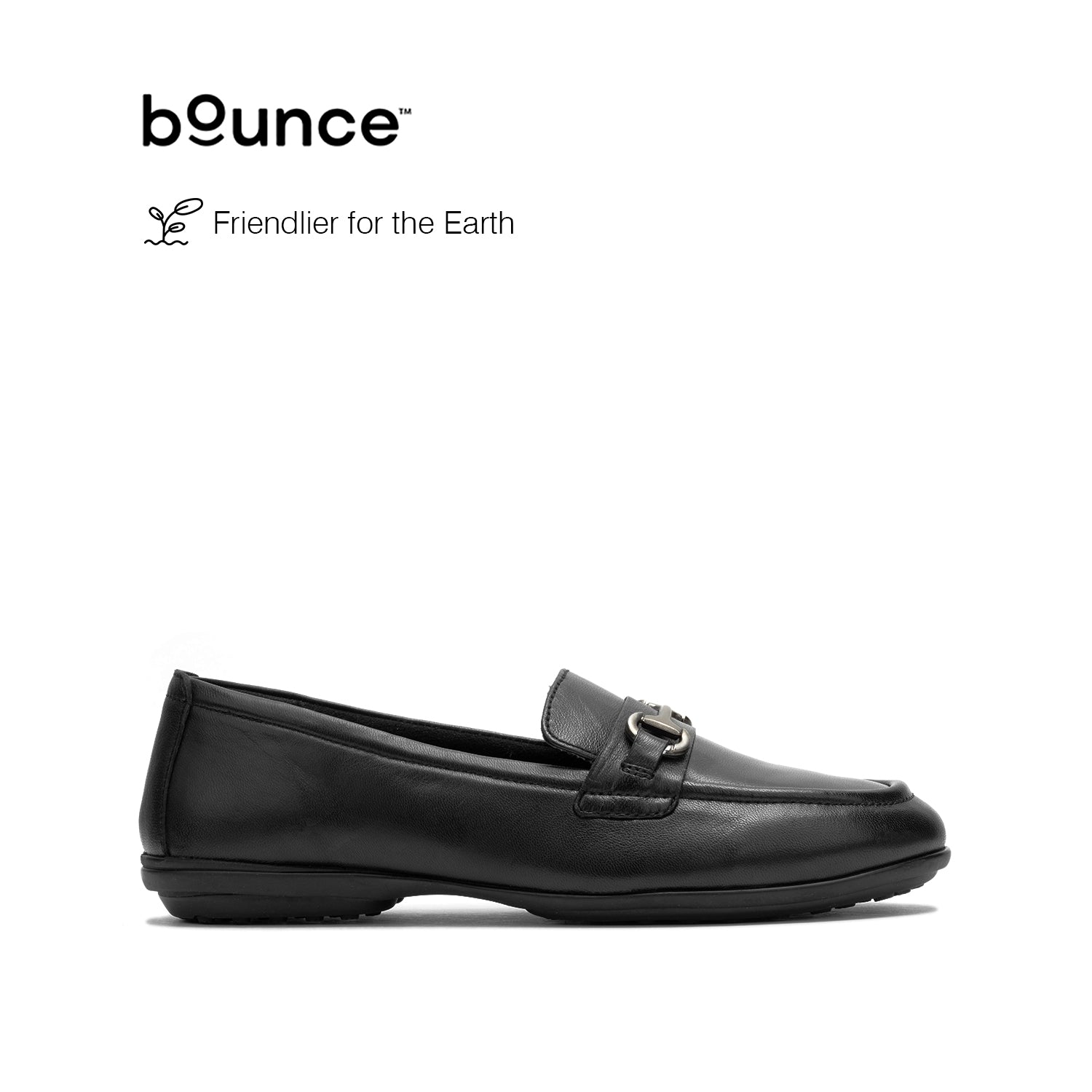 Alice Bit Loafer Women's Shoes - Bold Black Leather