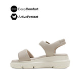Uplift Qtr Strap Women's Sandals - Light Taupe Leather