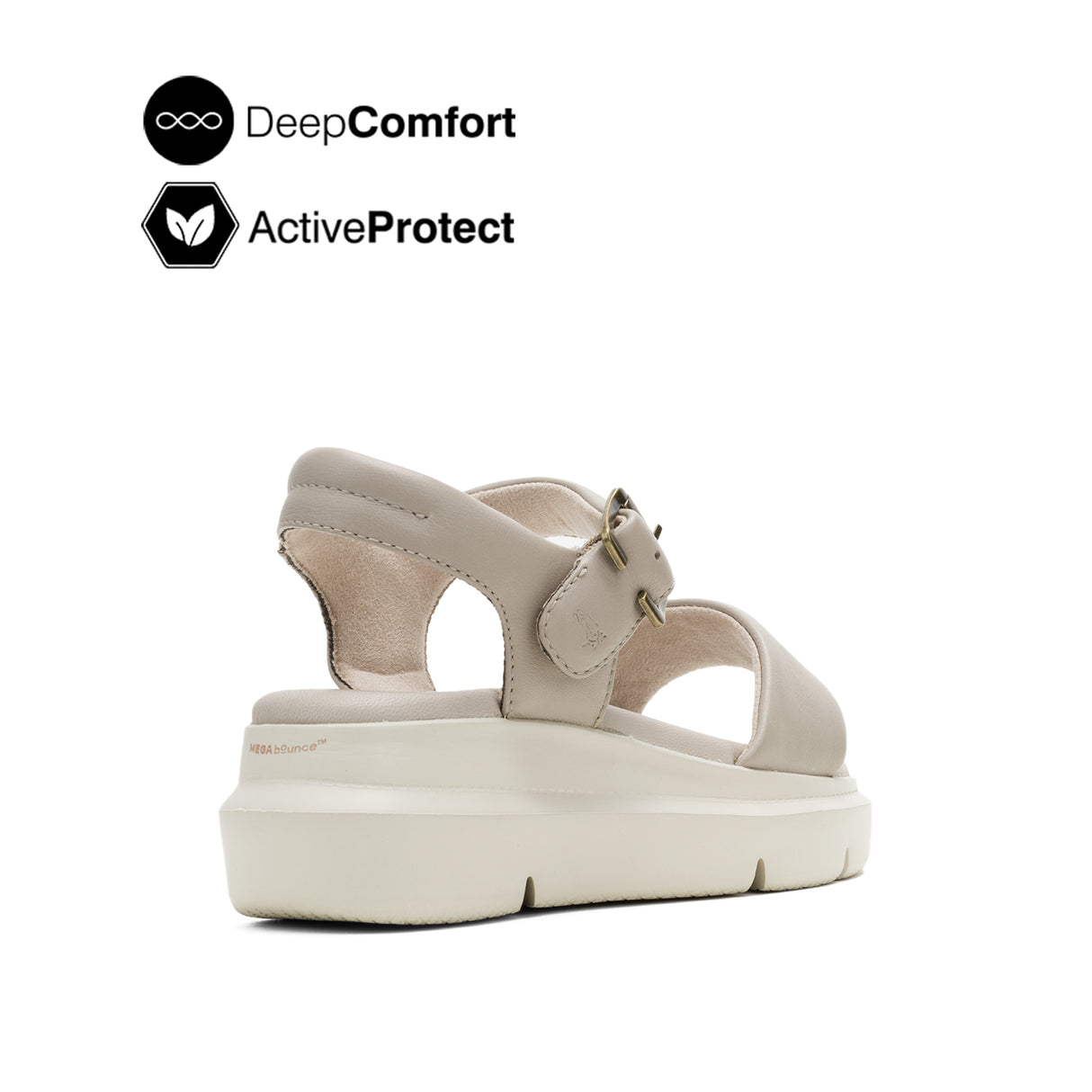 Uplift Qtr Strap Women's Sandals - Light Taupe Leather