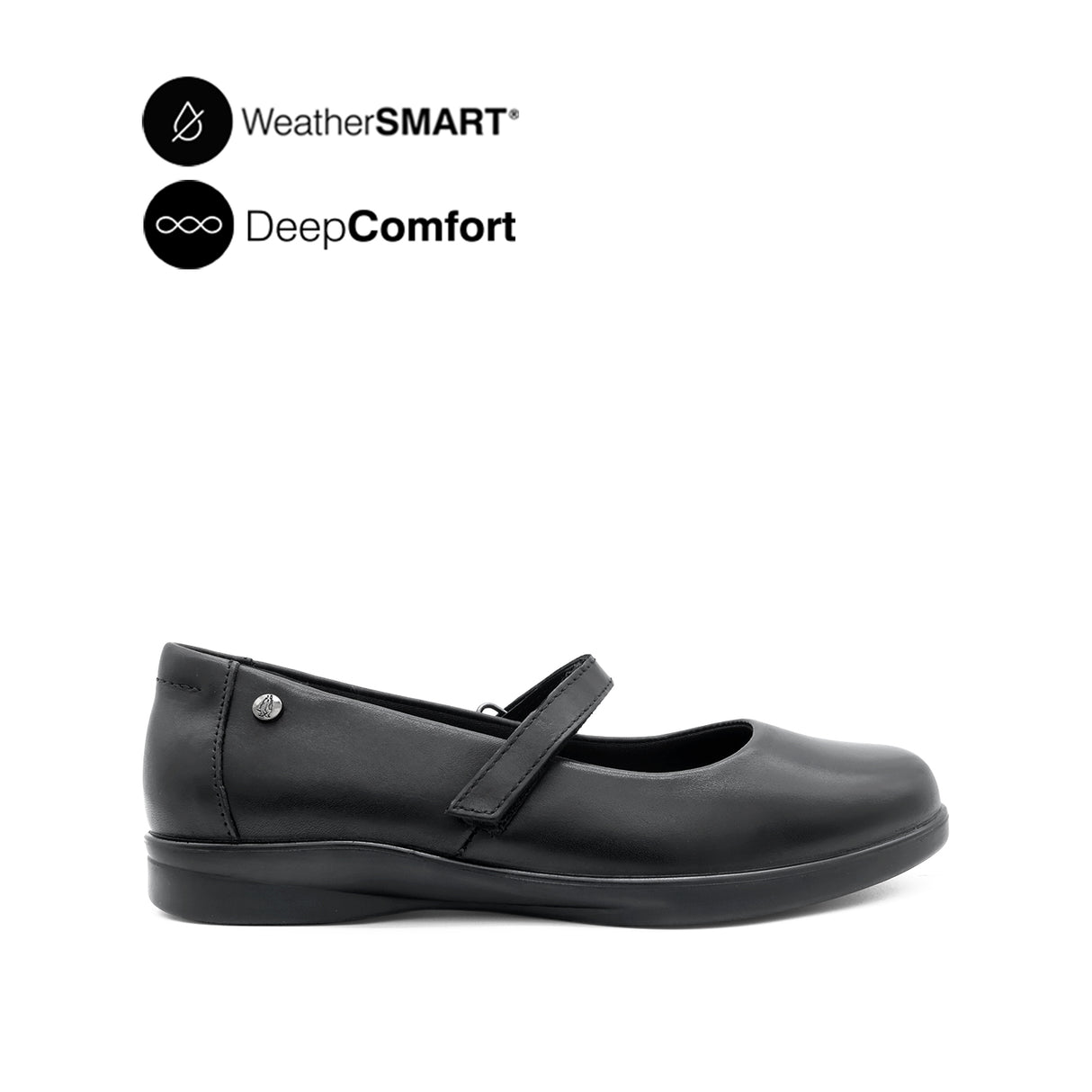 Kate Mary Jane PT Women's Shoes - Black Leather WP