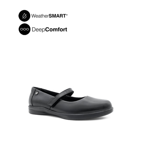 Kate Mary Jane PT Women's Shoes - Black Leather WP