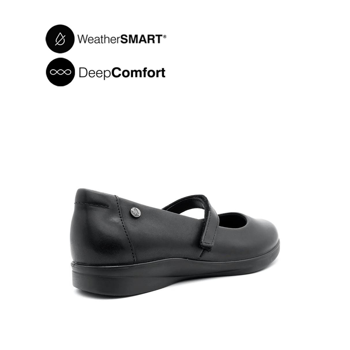 Kate Mary Jane PT Women's Shoes - Black Leather WP